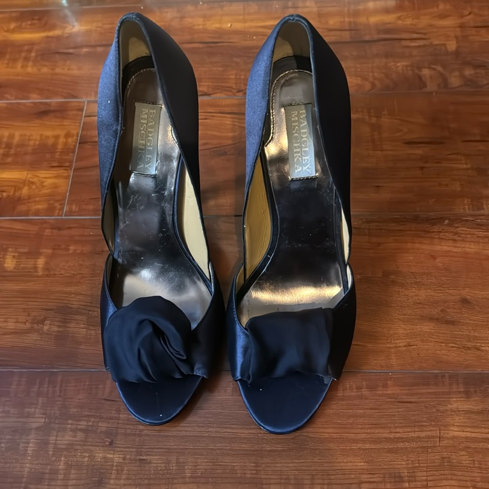 Navy Blue Satin